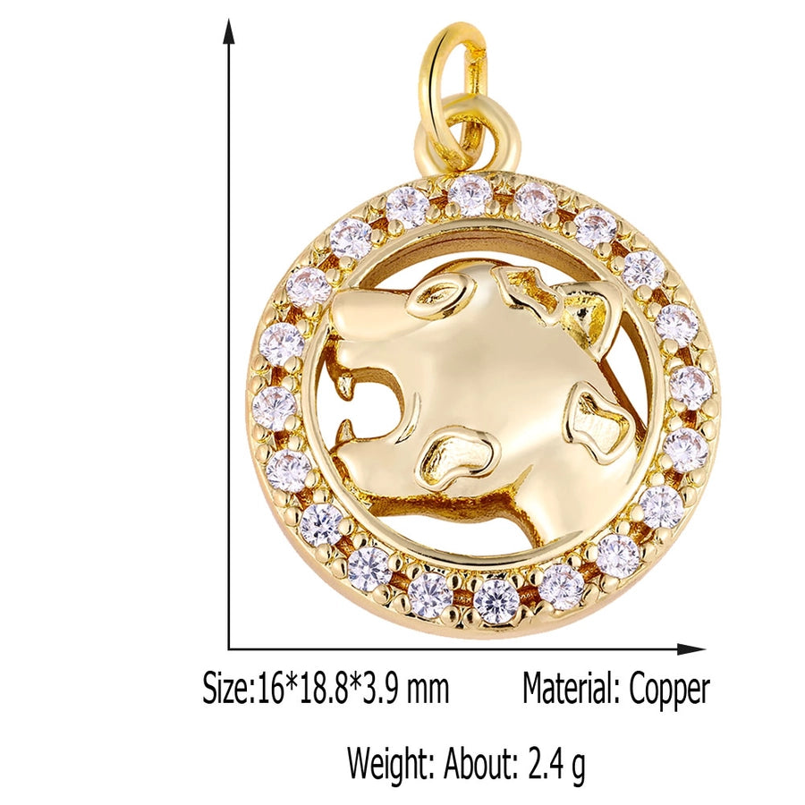 1 Piece 8.5*11.5mm Copper Geometric Pendant Jewelry Accessories