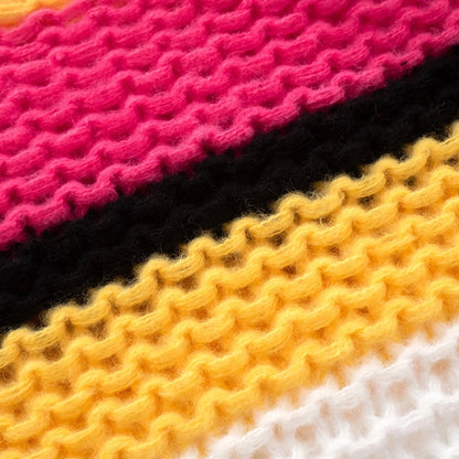 Women's Sweater Long Sleeve Sweaters & Cardigans Streetwear Color Block