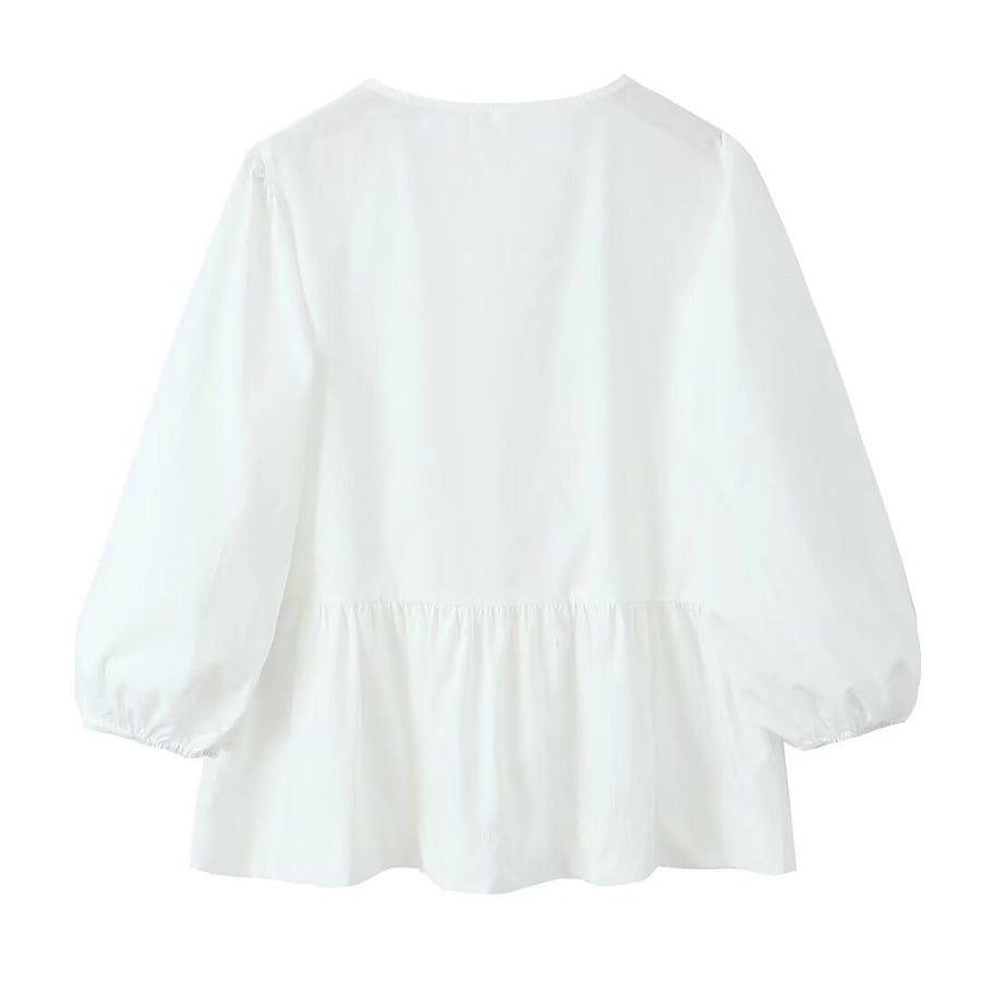 Women's Blouse Long Sleeve Blouses Streetwear Solid Color