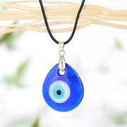 Water Drop Blue Eye (Leather Rope)