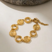 Gold Style Two Bracelet
