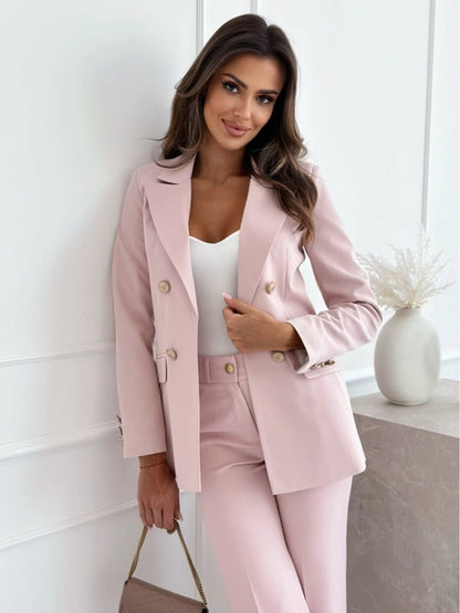 Women's Blazer Long Sleeve Blazers Simple Style Classic Style Solid Color