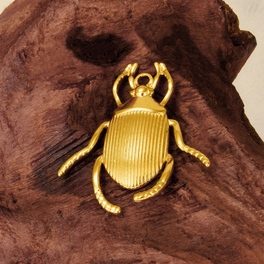 1 Piece 27*31mm 304 Stainless Steel 18K Gold Plated Insect Pendant Jewelry Accessories