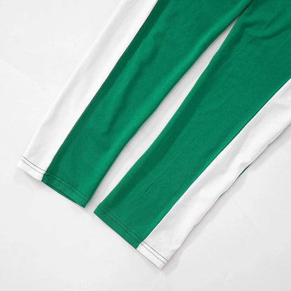 Gym Park Women's Casual Contrast Binding Polyester Pants Sets Pants Sets