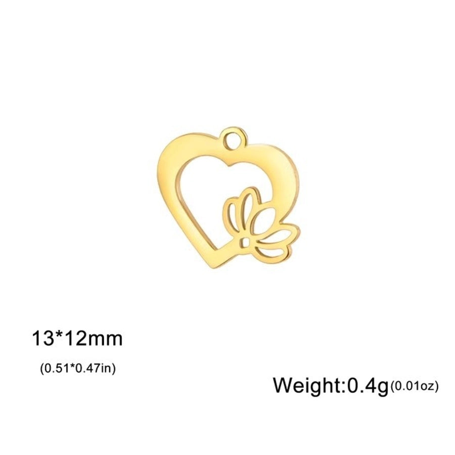 1 Piece 304 Stainless Steel Tortoise Flower Shell Pendant