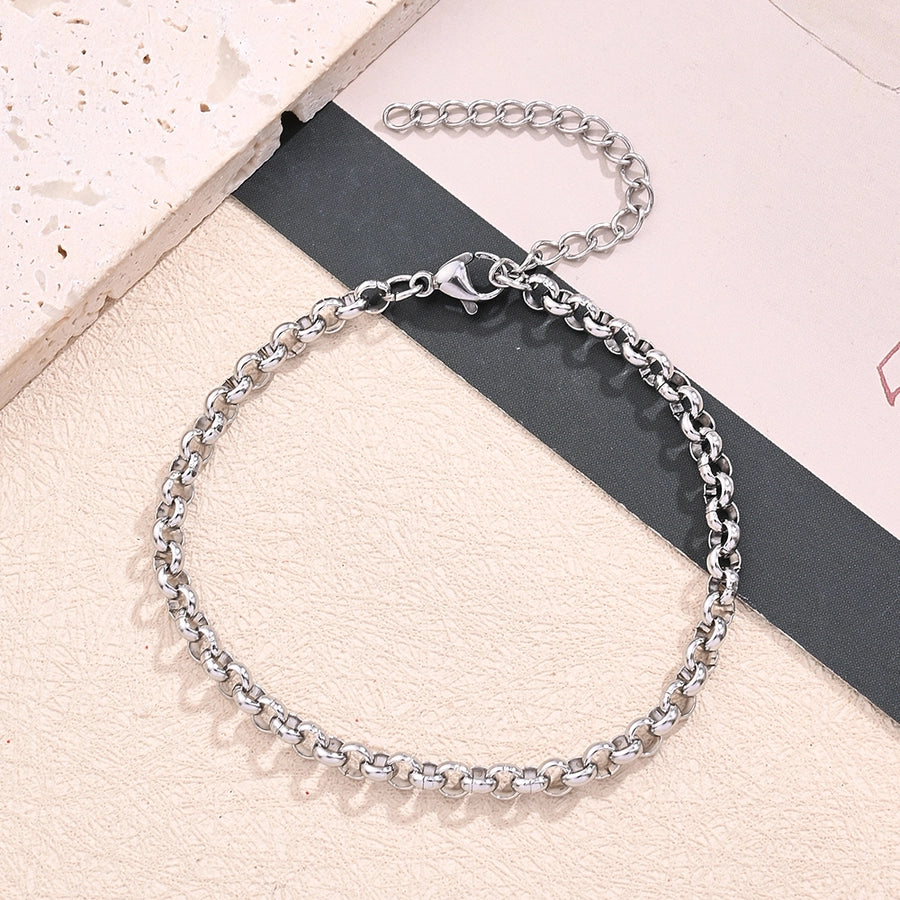 10 Strands/Package 304 Stainless Steel cable chain snake chain Belcher Chain Polished Length: 170 50mm Length:230+50mm Jewelry Accessories