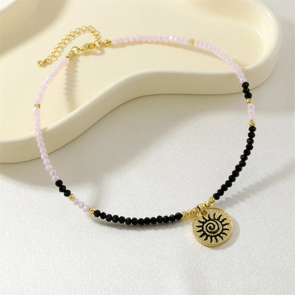 IG Style Sun Glass Copper Beaded Chain Beaded Necklaces