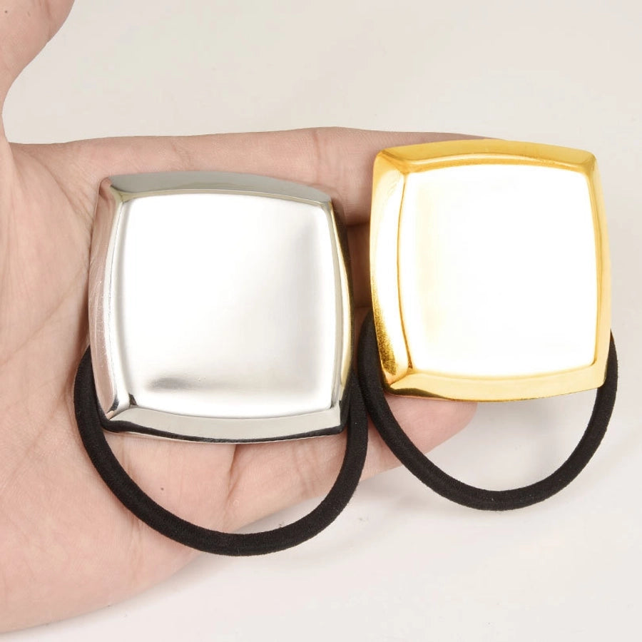Women's Simple Style Geometric 304 Stainless Steel Plating Hair Tie