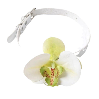 Sweet Simple Style Flower Pu Leather  Choker