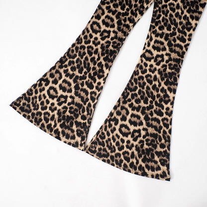 Daily Women's Streetwear Leopard Spandex Polyester Pants Sets Pants Sets