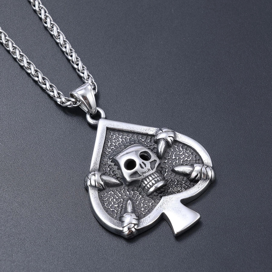 Hip-Hop Retro Skull 304 Stainless Steel Unisex
