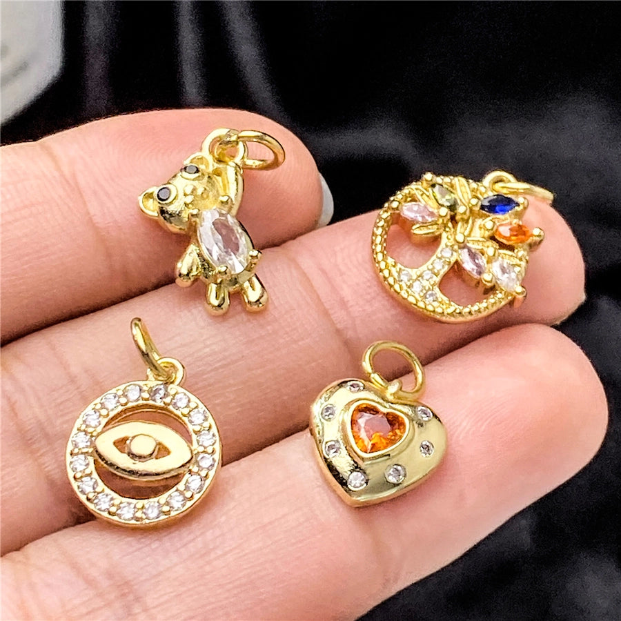 1 Piece 8.5*11.5mm Copper Geometric Pendant Jewelry Accessories