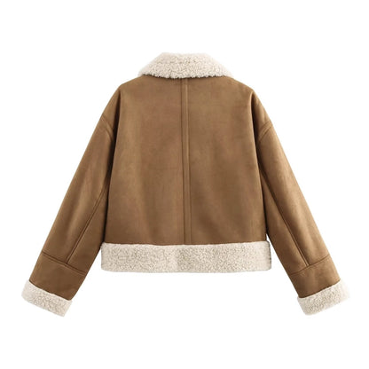 Women's Vacation Simple Style Solid Color Zipper Coat Casual Jacket