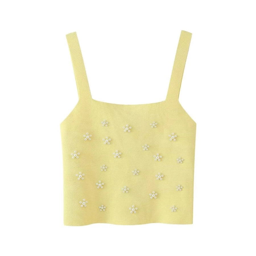 Women's Camisole Sleeveless Sweaters & Cardigans Streetwear Solid Color