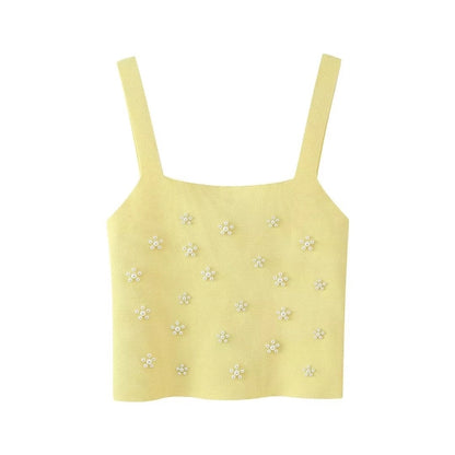 Women's Camisole Sleeveless Sweaters & Cardigans Streetwear Solid Color