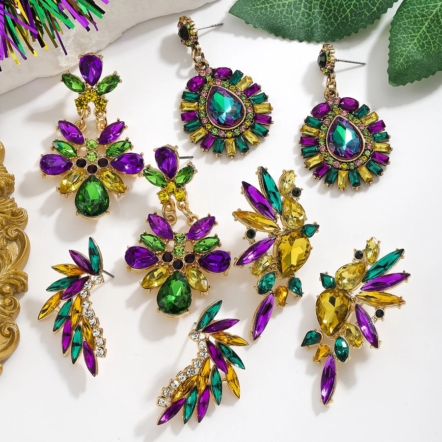 1 Pair Elegant Vintage Style Lady Geometric Alloy Drop Earrings Ear Studs