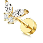Zircon Butterfly Gold (One Piece)