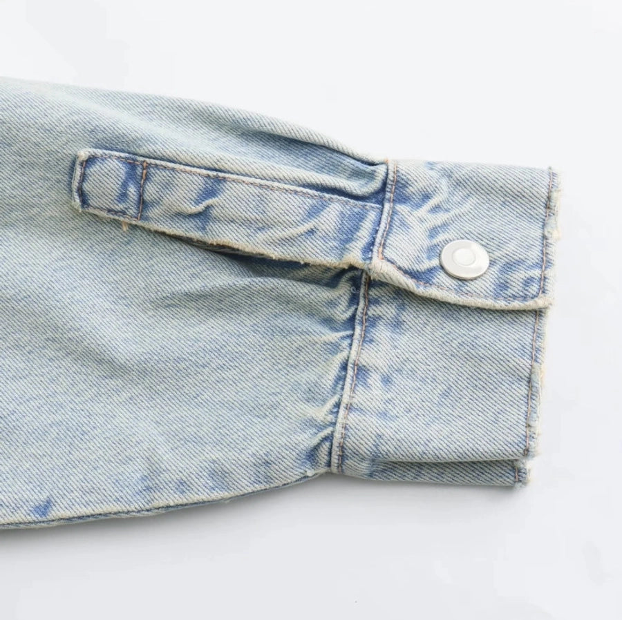 Women's Streetwear Solid Color Coat Denim Jacket