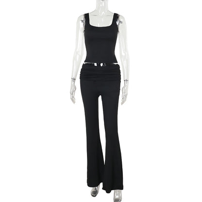 Holiday Daily Women's Streetwear Solid Color Spandex Polyester Pants Sets Pants Sets