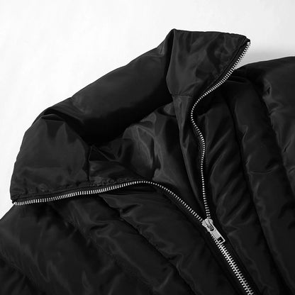 Women's Streetwear Solid Color Zipper Coat