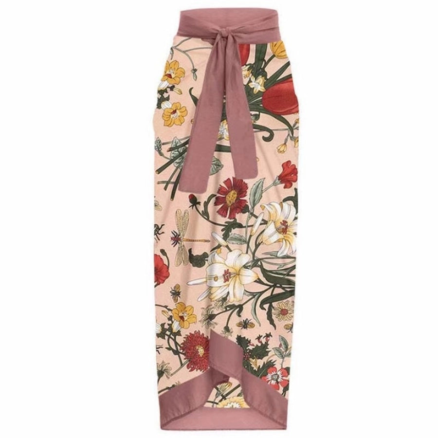 Women's Bohemian Sweet Flower 2 Pieces One Piece Swimwear