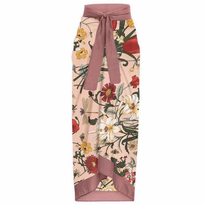 Women's Bohemian Sweet Flower 2 Pieces One Piece Swimwear