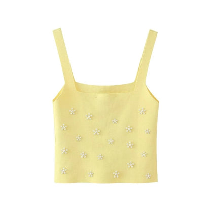 Women's Camisole Sleeveless Sweaters & Cardigans Streetwear Solid Color