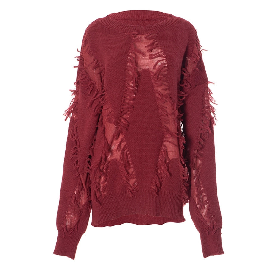 Women's Sweater Long Sleeve Sweaters & Cardigans Streetwear Solid Color