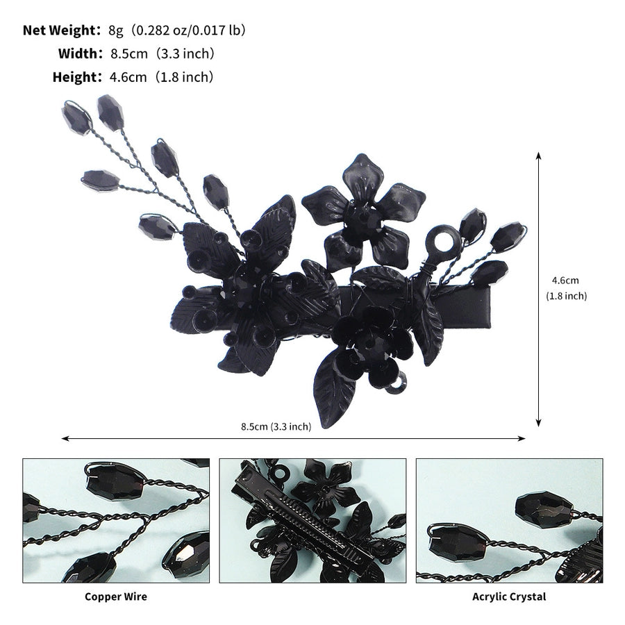 Women's Elegant Simple Style Leaf Iron Hair Clip