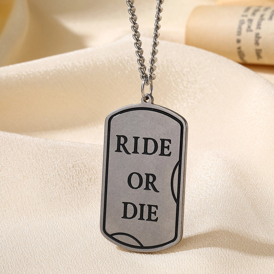 Jewelry Vintage Style Irregular 304 Stainless Steel Pendant Necklace