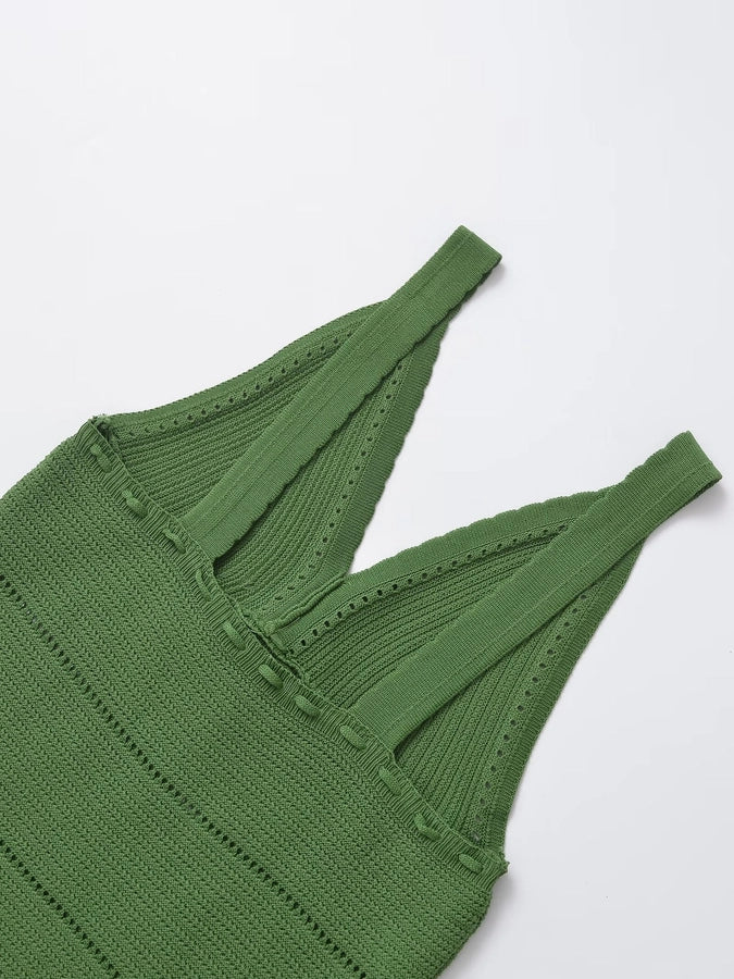 Women's Camisole Knitwear Sleeveless Tank Tops Streetwear Solid Color