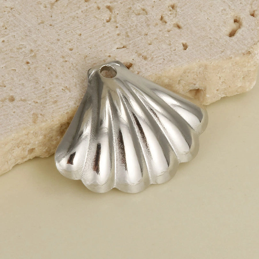 1 Piece 21*17mm 304 Stainless Steel 18K Gold Plated Shell Pendant Jewelry Accessories