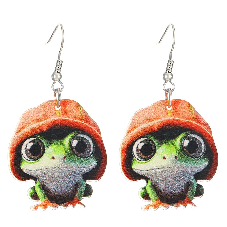 1 Pair Vintage Style Classic Style Frog Arylic Drop Earrings