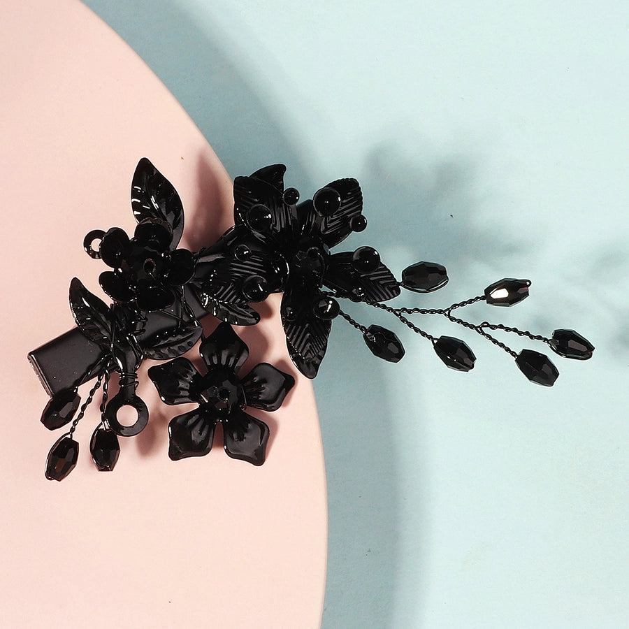Women's Elegant Simple Style Leaf Iron Hair Clip