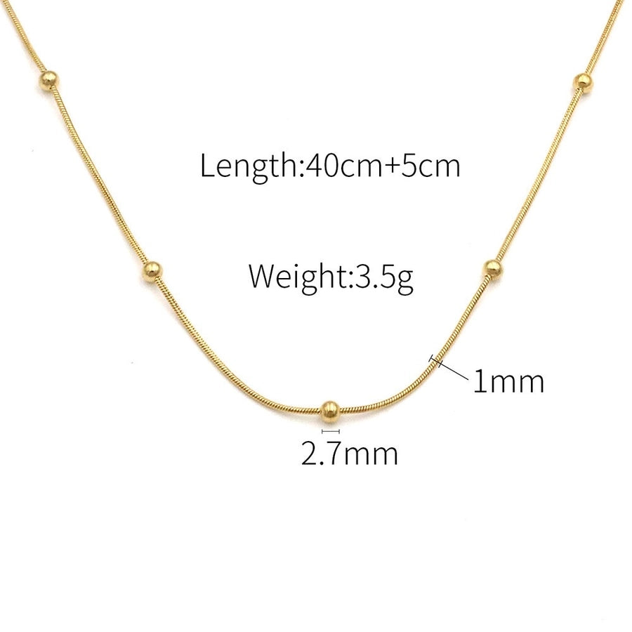 Jewelry Modern Style Commute Solid Color Titanium Steel Pendant Necklace