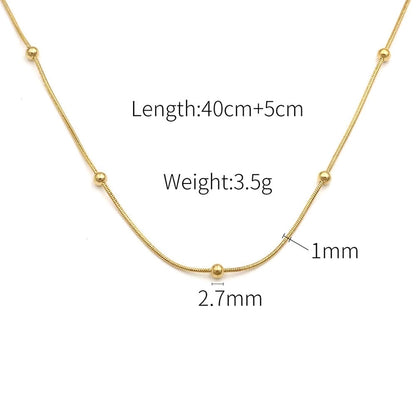 Jewelry Modern Style Commute Solid Color Titanium Steel Pendant Necklace