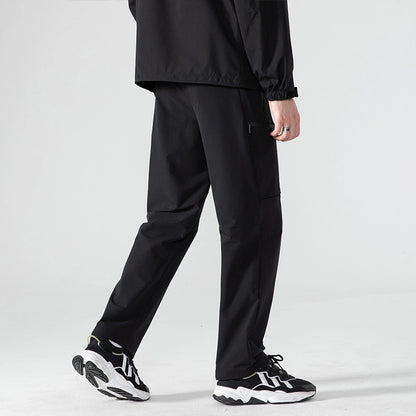 Men's Solid Color Casual Loose Men's Bottoms