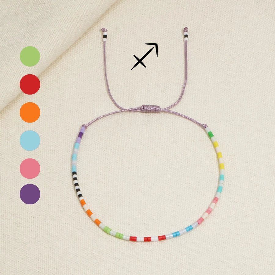 Casual Constellation Seed Bead rope Woven Chain Beaded Bracelets