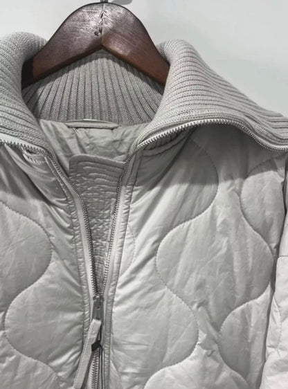 Women's Simple Style Classic Style Solid Color Zipper Coat cotton clothes