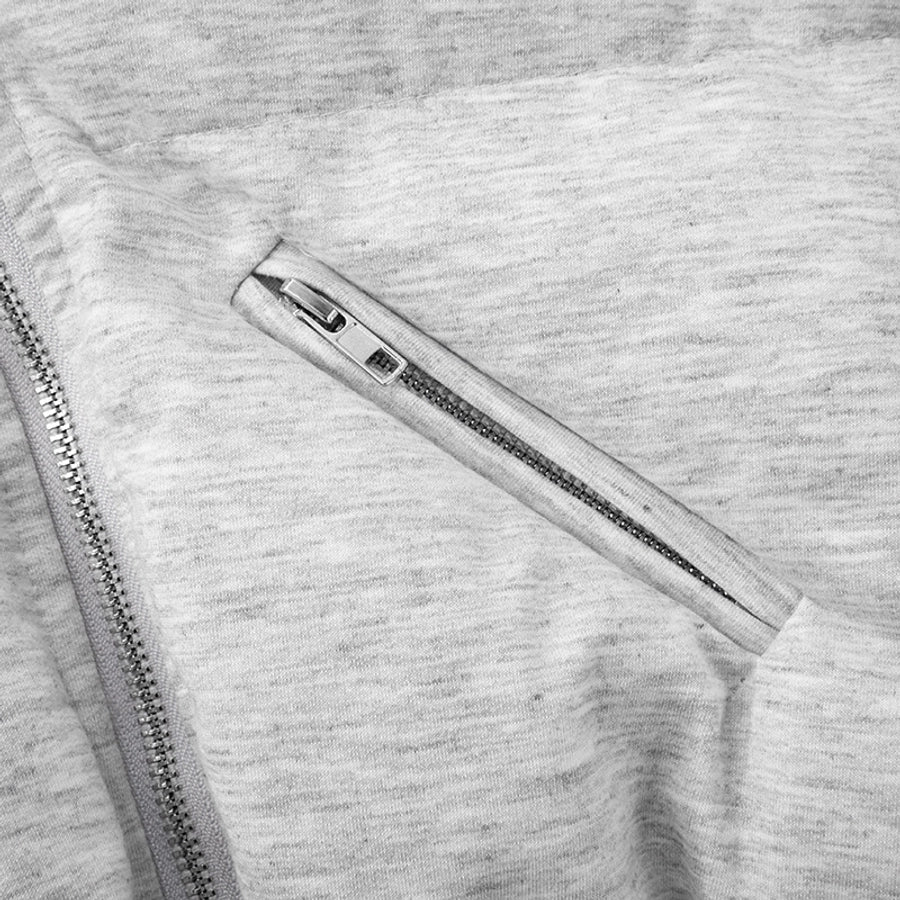 Women's Streetwear Solid Color Zipper Coat cotton clothes