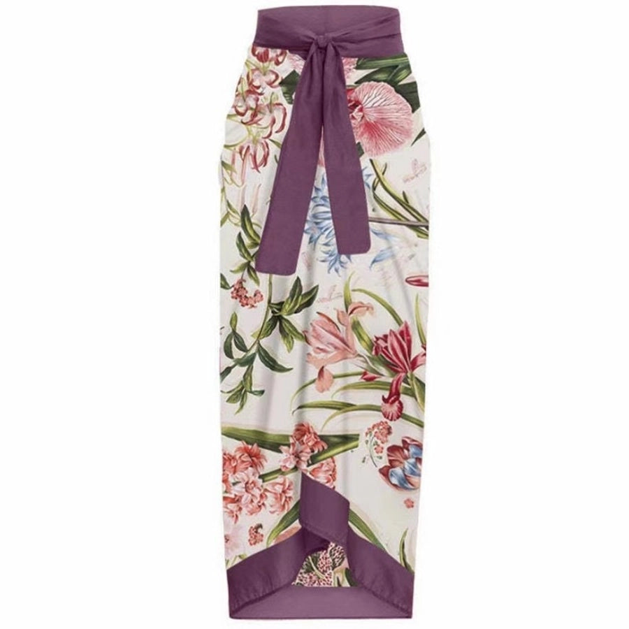 Women's Bohemian Sweet Flower 2 Pieces One Piece Swimwear