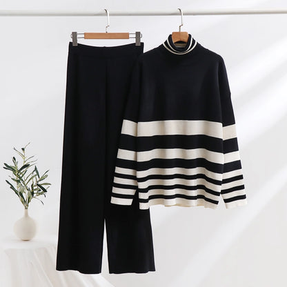 Holiday Women's Simple Style Color Block Mercerized Cotton Colored Cotton Pants Sets Pants Sets