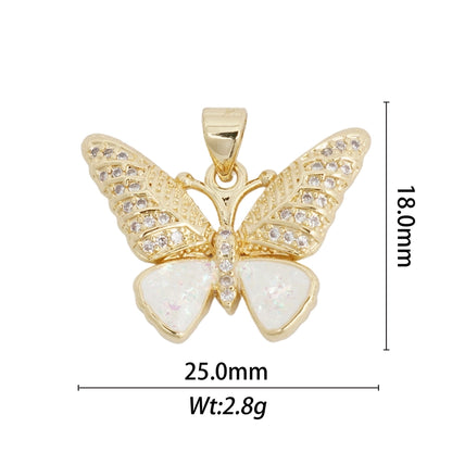 1 Piece Copper Butterfly Fish Tail Pendant