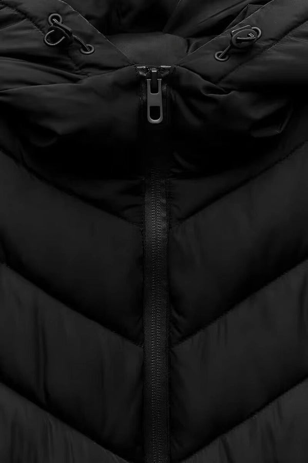 Women's Vacation Simple Style Solid Color Zipper Coat cotton clothes