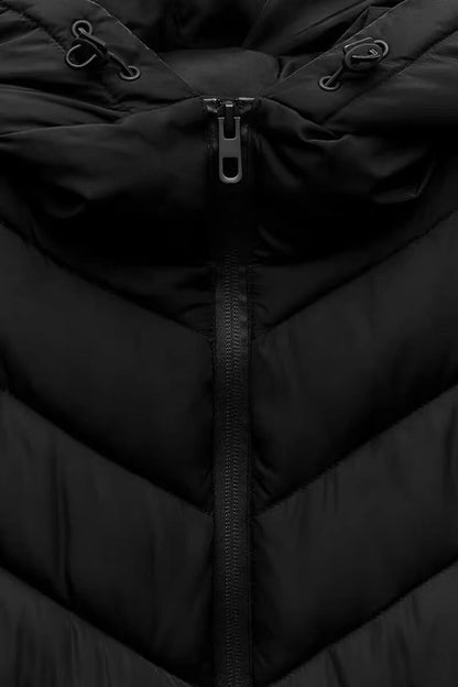 Women's Vacation Simple Style Solid Color Zipper Coat cotton clothes