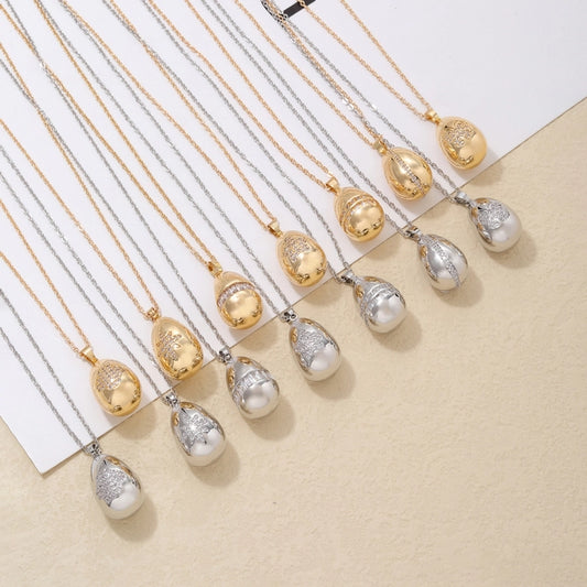 Jewelry Cute Simple Style Star Heart Shape Lines 304 Stainless Steel Copper Zircon K Gold Plated Rhodium Plated Plating Inlay Pendant Necklace