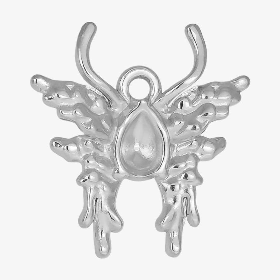 1 Piece 24 * 22mm 304 Stainless Steel 18K Gold Plated Butterfly Pendant Jewelry Accessories