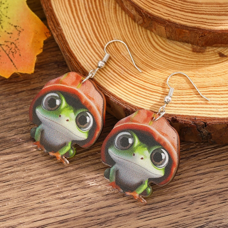 1 Pair Vintage Style Classic Style Frog Arylic Drop Earrings