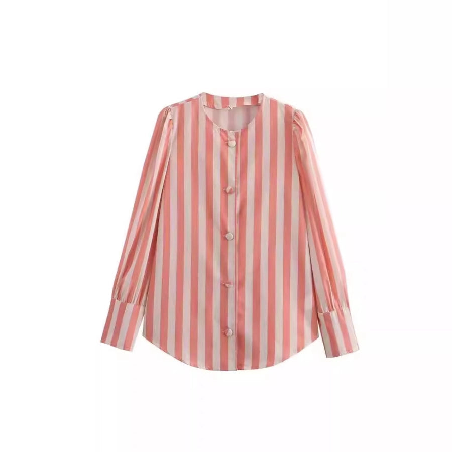 Women's Blouse Long Sleeve Blouses Vacation Simple Style Multicolor