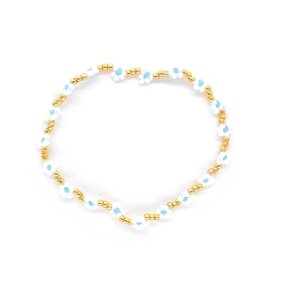 Jewelry Classic Style Daisy Glass Copper Bracelets